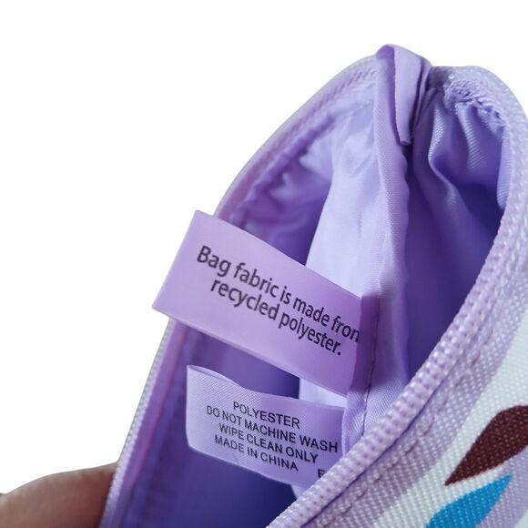 Clinique x Drawbertson Collaboration Purple and Blue Cosmetic Pouch Limited Item - Picture 6 of 11